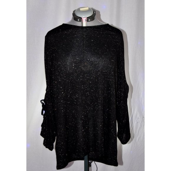 Juicy Couture Sweaters - Juicy Couture Black Metallic Sweater sixe XXL